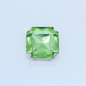 Sew on Square Silver Setting Glass Crystal Rhinestone Jewelry Accessories Beads - Picture 1 of 28