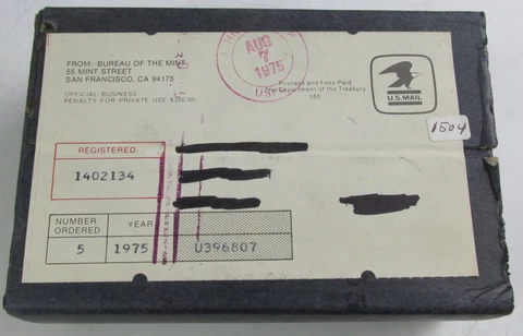 1975 S PROOF SET UNOPENED BOX OF 5 US MINT SHIPMENT 1402134 Cover
