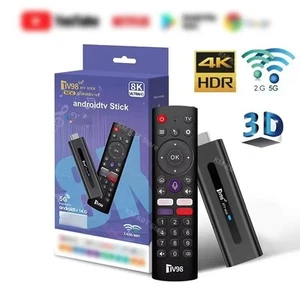 Smart TV Stick Android 14.0 8K With Remote HD Media Player Dual WiFi 2.4G+5G - Picture 1 of 6