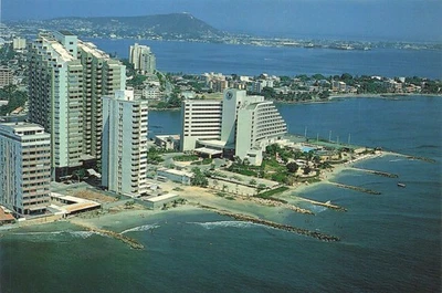 Postal Columbia Cartagena Hilton Cartagena Hotel El Laguito Península Español Foto 1 de 2