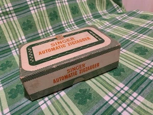 ❤️Vintage 50er Jahre Singer Automatic ZickZag Aufsatz & Original Box # 160985 - Bild 1 von 17