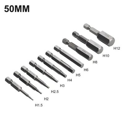 1.5/2.0/2.5/3.0/4.0/5.0/6.0/ 8.0/10/12mm Hex Shank Magnetic Head 10Pcs/set - Image 1 of 4