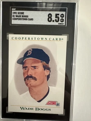 1991 score #B1 - Cooperstown Card - Wade Boggs - Image 1 of 2