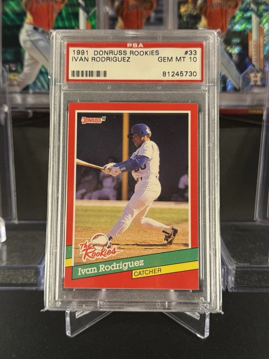 Ivan Rodriguez 10 Graded Baseball Sports Trading Cards