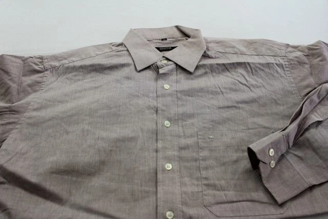 Eterna Excellent Camicia 42 Rosa Scuro Mélange Lucido Unicolore #TA9163 - Immagine 1 di 1