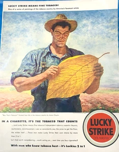 LIFE Magazin August 1942 Lucky Strike Zigaretten Tabak Print Anzeige groß - Bild 1 von 2
