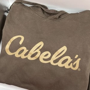 Cabela’s Men’s Pullover Hooded Sweatshirt Brown Size Large - Picture 1 of 6