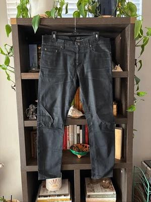 Saint Laurent Paris Washed Black Skinny Jeans Men’s Size 33 - Image 1 of 4