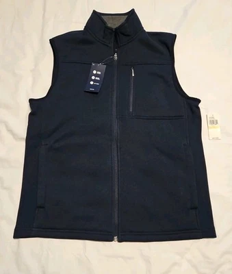 Chaleco Suéter Chaleco Azul Marino IZOD Para Hombre Cuello Simulado Cremallera Polar  Foto 1 de 3