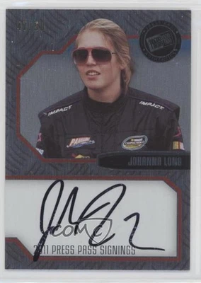 2011 Stealth Press Pass Signings Brushed Metal /50 Johanna Long #PPS-JL4 Auto - Image 1 of 2