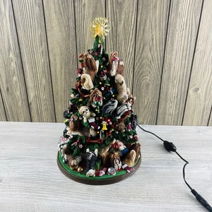 Danbury Mint Shih Tzu Christmas Tree Lighted Dog Puppy Holiday Decor  Christmas - Picture 1 of 24