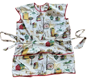 Carmen Lee Large Full Apron Smock Granny Core Cottage Farm Farmhouse Vintage - Picture 1 of 11