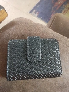 Damen Geldbörse Brieftasche Kreditkartenetui schwarz - Bild 1 von 2