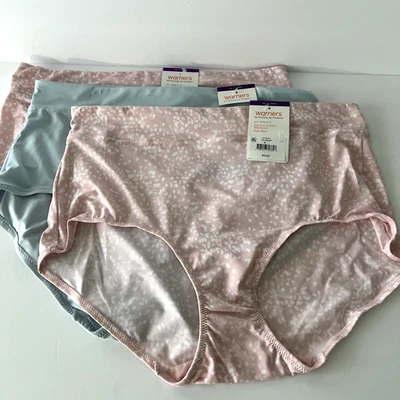 Warner's 3 Pairs Briefs No Pinching,No Problems 2XL/9 Multi-Color NEW - Image 1 of 3