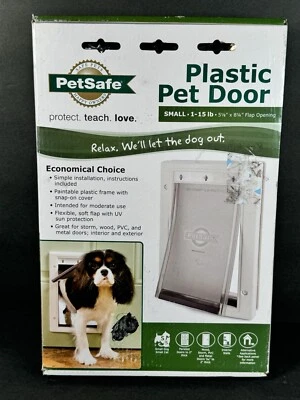 Puerta de plástico segura para mascotas  Foto 1 de 4