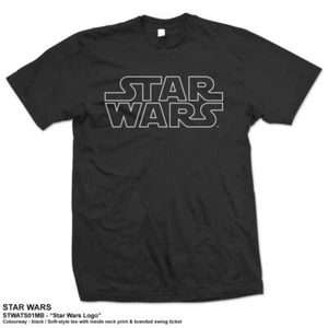 Star Wars Logo T-Shirt XXL Herren Official Schwarz Neu - Bild 1 von 2