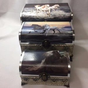 Grace - Hand made by me jewelry Trinket Storage BOX - set of 3!!!!!!  - Picture 1 of 12