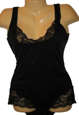 VELVET KITTEN - XL - BLACK - NYLON STRETCH - 1 PC BODY SHAPER SLIMMING BODY SUIT - Image 1 of 4