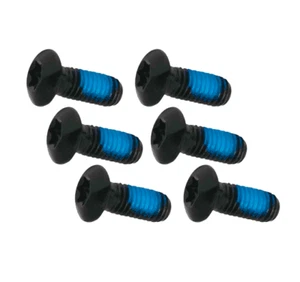 6 Stück Schrauben Bremsscheiben Fahrrad M5x10 TORX Schraubensicherung schwarz - Bild 1 von 1