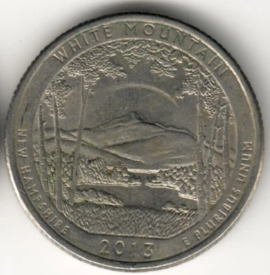 USA - 2013P - Washington ¼ Dollar - White Mountain - Low Mintage - #9850 - Image 1 of 2