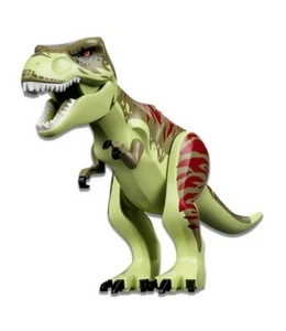 LEGO - Dinosaur Tyrannosaurus Rex with Olive Green Back and Dark Red Markings - Picture 1 of 1