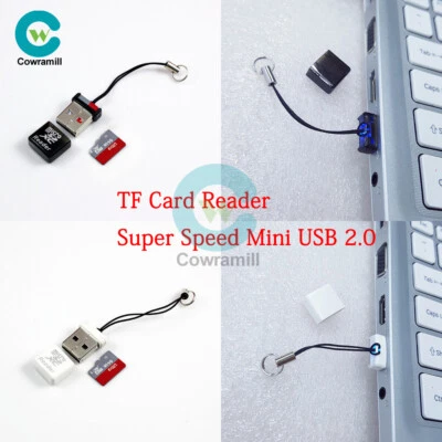 Portable SD/SDXC Micro Mini TF Card Reader Indicator Super Speed USB 2.0 Memory - Image 1 of 4