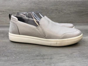 Vionic Penelope Women's Sneaker 10 Gray Comfort Leather Slip On Casual Shoes - Picture 1 of 10
