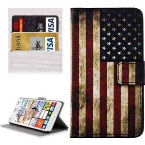 Etui na telefon komórkowy Ochrona Case Cover Wallet do Microsoft Lumia 850 Retro Flaga USA Nowe - Zdjęcie 1 z 5