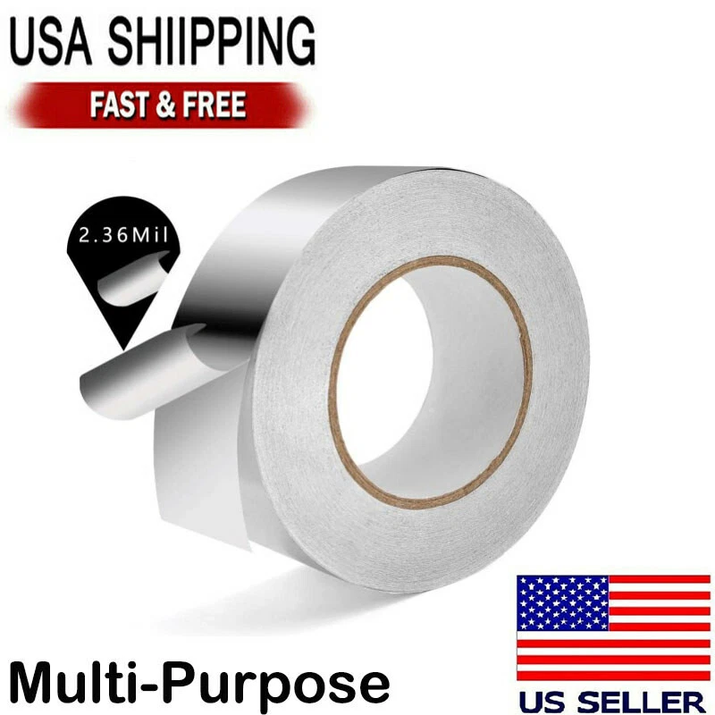 BONISON Aluminum Foil Tape 2in x 55 Yd Heat Resistant Waterproof Insulation Home Repair