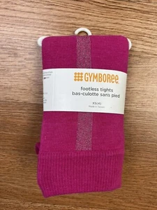 Gymboree Pink Footless Tights Little Girls Size XS 4 NEW - Picture 1 of 4