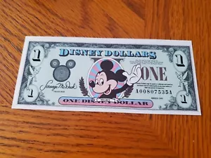 1999 Mickey Mouse Disney Dollar Mint Crisp Self Graded - Picture 1 of 12