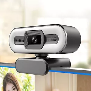 Webcam w/ Microphone Full HD 1080P for PC Desktop/Laptop Auto Focus Web Camera - Picture 1 of 11