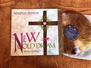 Simple Minds New Gold Dream 1982 Vinyl LP Limited Edition Gold/Purple Marble OG! - Picture 1 of 10