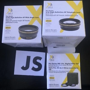 Xit XT2X52 52mm 2.2x Tele. | XT52WAB 52mm 0.43 Wide Angle | XT52FLK Filter Set - Picture 1 of 9