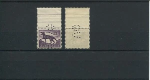 1959/62 AUSTRALIAN ANIMAL 1/-2d Tasmanian Tiger with VG perf. Helicon MNH RARE - Imagen 1 de 1