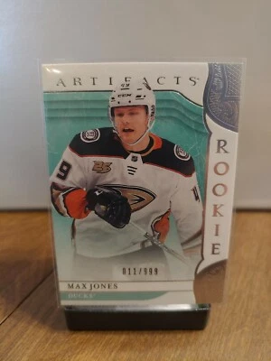 19/20 Artifacts (Ducks) Max Jones Rookie #'d 11 of 999 - Image 1 of 2