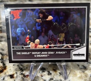 2013 Topps Best Of Wwe The Shield Roman Reigns Rc Rookie/Seth Rollins