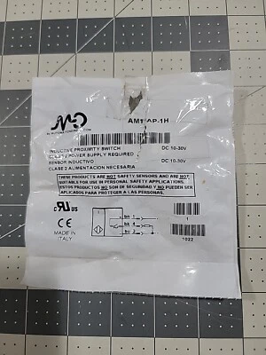 AUTOMATION DIRECT AM1-AP-1H Inductive Proximity Switch 10-30VDC, PNP NO 4pin M12 - Image 1 of 3