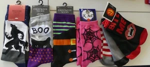 Women's Novelty Halloween Sock Collection 7 Pair, 4 Crew & 3 Low Cut New - Picture 1 of 1
