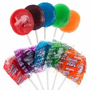 48ct Charms Sweet Pops Suckers Candy Flat Lollypop Lollipops Bulk Candies Treats - Picture 1 of 1