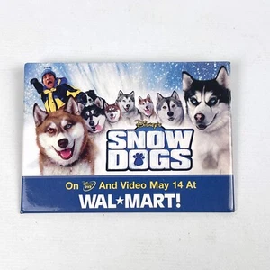 Disney SNOW DOGS Movie Promo Pin Button DVD Video Wal-Mart Cuba Gooding Jr. - Picture 1 of 4