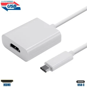 USB-C 3.1 Type C to HDMI Adapter Cable 4K 60Hz HDTV SuperSpeed 10Gbps MacBook - Picture 1 of 6