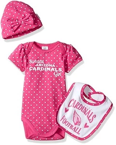 "Juego de carro, babera y gorra ""más dulce"" de los Arizona Cardinals de la NFL - Imagen 1 de 1