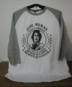 JUNE WOMAN..MOUTH OF A SAILOR - Rocky Horror Fan 3/4-Ärmel T-Shirt 3XL, weiß/grau - Bild 1 von 5