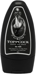Classic ToppCock Silver Leave-On Hygiene Gel for Man Parts, 90ml Odor Male Care