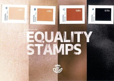 ** SPAIN 2021 - SERIES EQUALITY STAMPS FIGHT AGAINST RACISM *** - Image 1 of 4