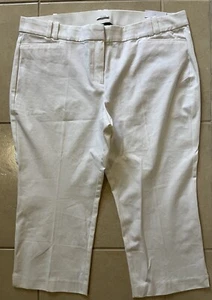 NWT Lane Bryant Women's The Allie White Skinny Crop Stretch Pants Plus Size 22 - Picture 1 of 13