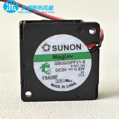 SUNON GB0503PFV1-8 5V 0.8W 3010 2-Wire Cooling Fan - Image 1 of 4