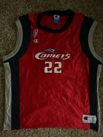 Champion WNBA SHERYL SWOOPES #22 Houston Comets Vintage Red Jersey XL MADE USA Cover
