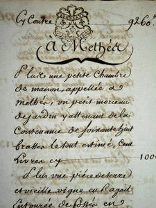 1782 antique document manuscript calligraphy 78 pgs report of real estate expert - Picture 1 of 21